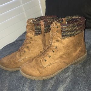 Brown Combat Boots (Hiking Boots)